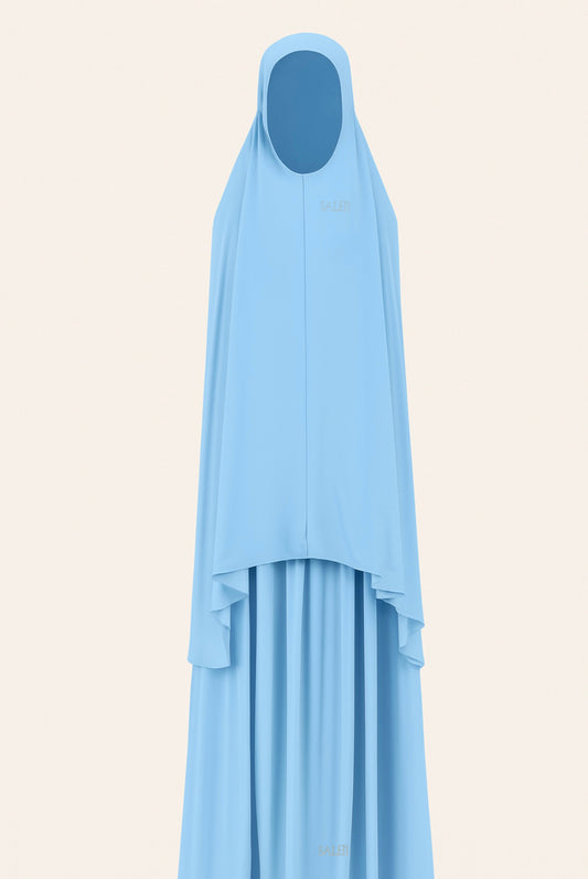Khimar set ice blue
